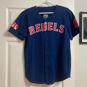 XS Navy Star Wars Baseball Jersey
